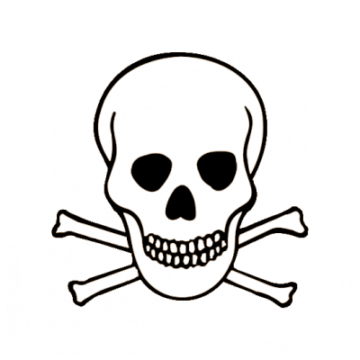 Toxic Hazard Symbol - Science Hazard Symbols Toxic (400x400), Png Download