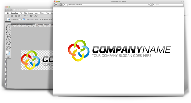 Chain Links Logo Template Preview - Chain (617x333), Png Download