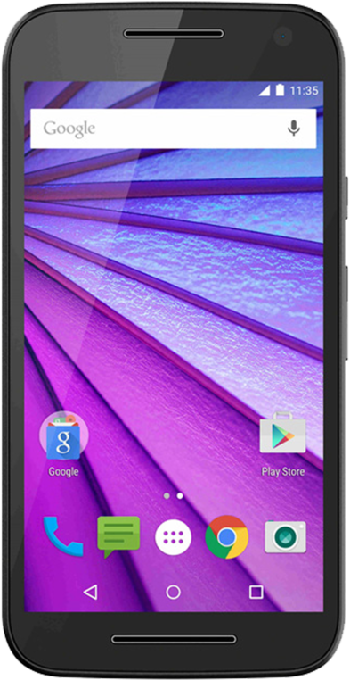 Moto G Is Currently Running On Android - Motorola Moto G (3rd Gen.) - White (800x799), Png Download