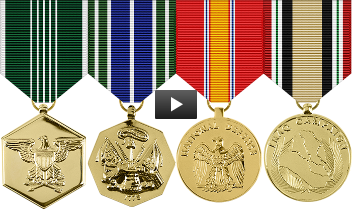 Anodized Medals Rack Builder - Army Commendation Anodized Miniature Medal (700x416), Png Download