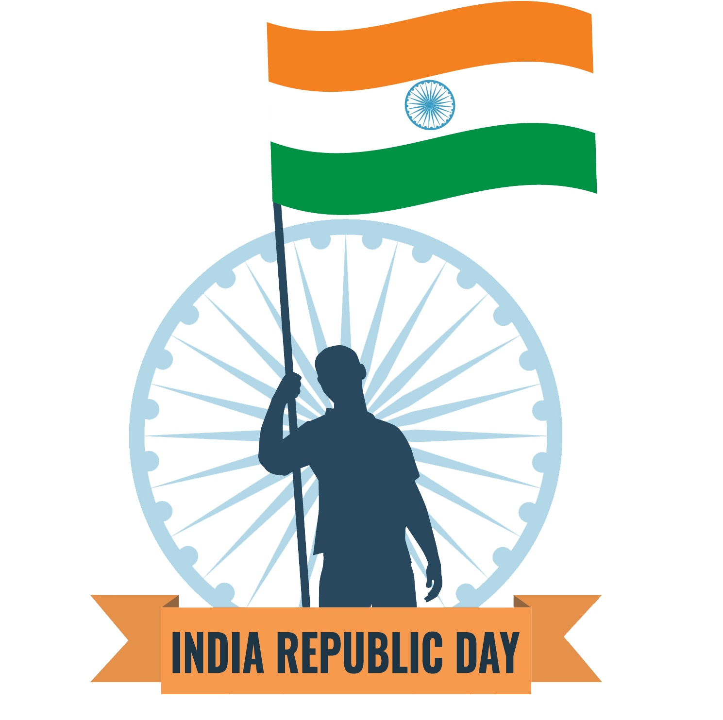 Dg-designe - Happy Republic Day 2018 (2000x2000), Png Download