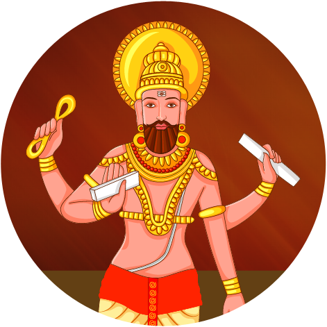 1 Matrimony Site For Vishwakarmas - Vishwakarma Art (471x471), Png Download