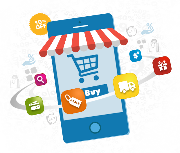 M Commerce (620x526), Png Download