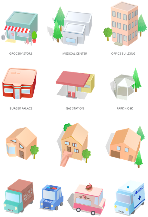 See More Of The Vector City Vehicles Here (500x739), Png Download