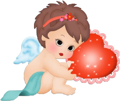 Pretty Pics Of Cute Flowers Cute Baby Angel S Valentine - Angel Cute With Transparent Background (400x400), Png Download