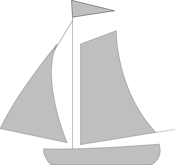 How To Set Use Gray Sail Boat Clipart (600x565), Png Download
