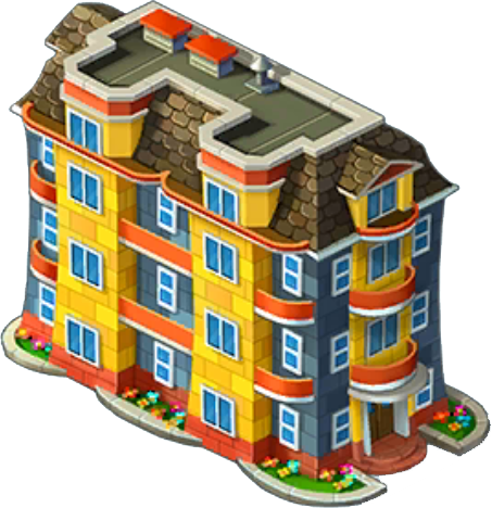 18 Apartment Building - Apartment Building Png (453x468), Png Download