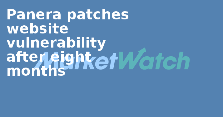 Panera Patches Website Vulnerability After Eight Months - Electric Blue (714x374), Png Download