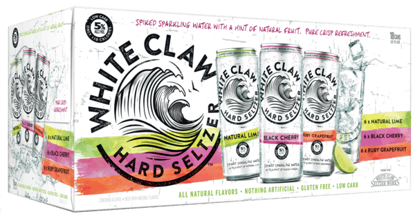 00 For White Clawâ„¢ Hard Seltzer - White Claw Hard Seltzer Review (600x313), Png Download