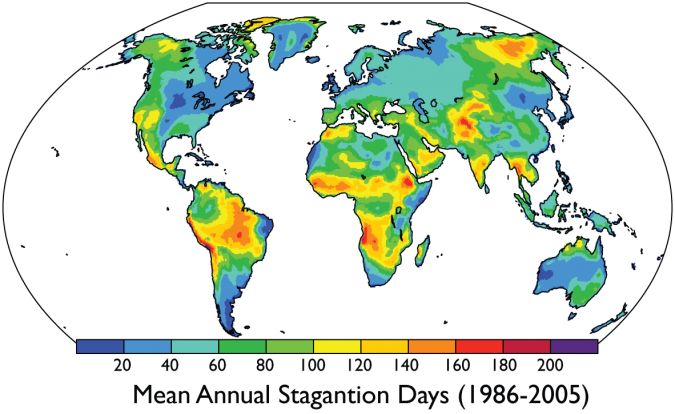 Air Quality And Climate Change - World Map (675x414), Png Download