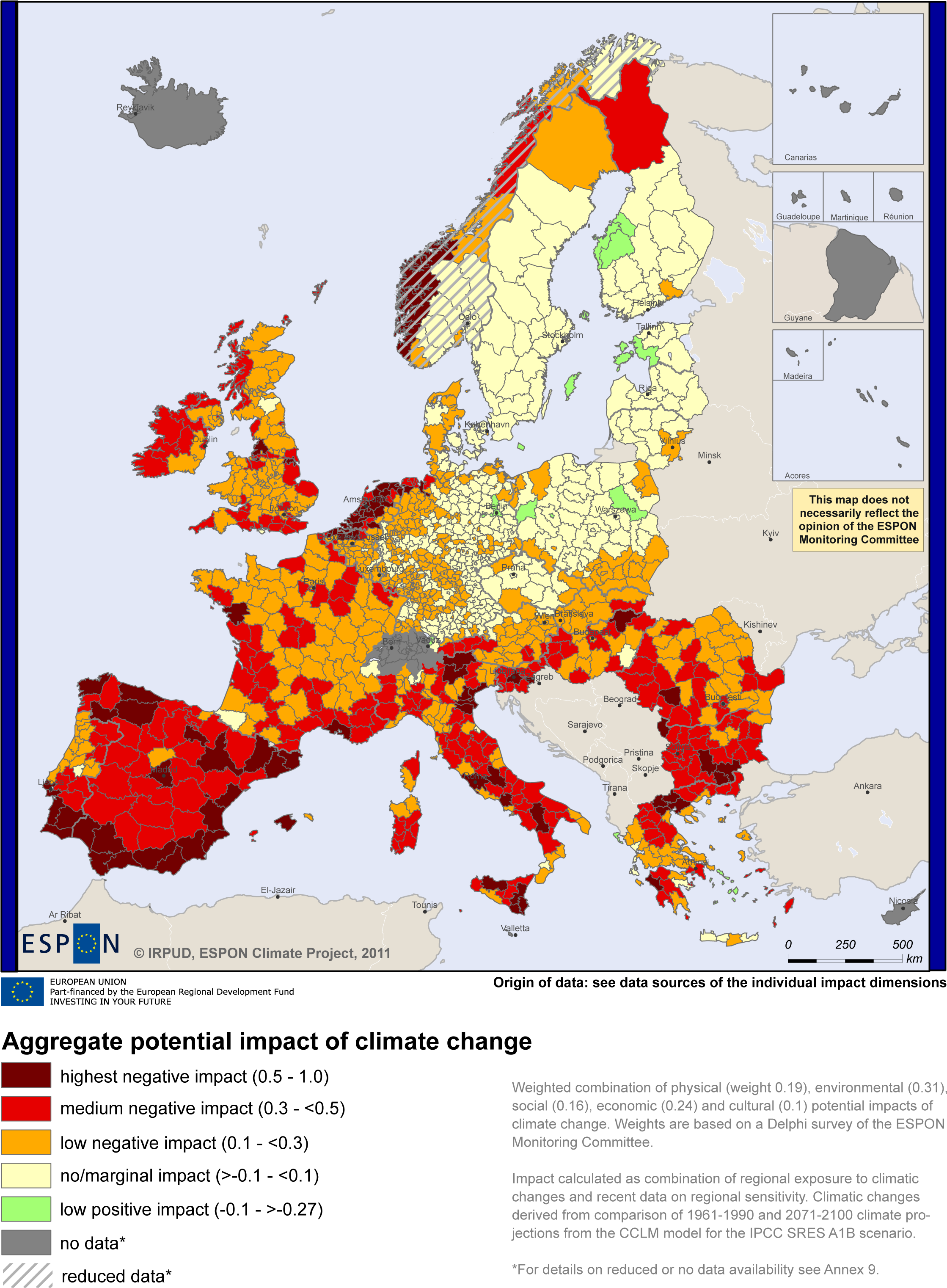 Aggregate Potential Impact On Climate Change - Eu And Western Balkans (2342x3285), Png Download