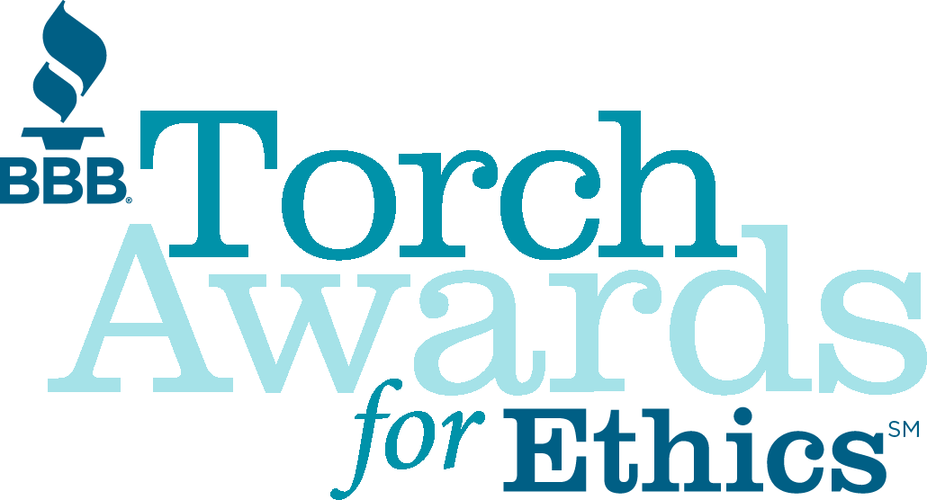 “a Bbb Accredited Business Since 09/11/1995 - Bbb Torch Award 2017 (1030x556), Png Download