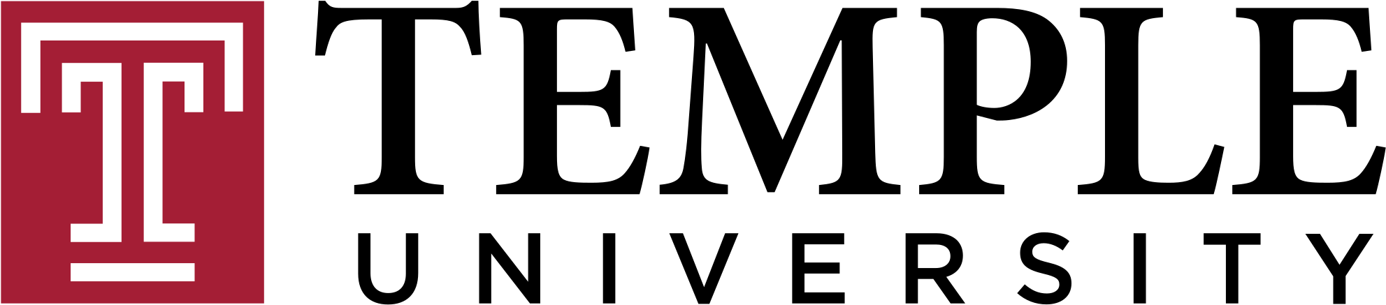 Open - Temple University Rome Logo (1000x227), Png Download
