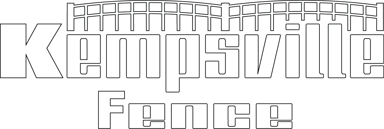 Kempsville Fence Logo - Black-and-white (1255x424), Png Download