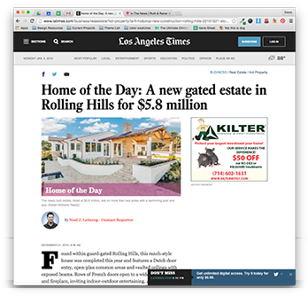 Latimes - Web Page (351x346), Png Download