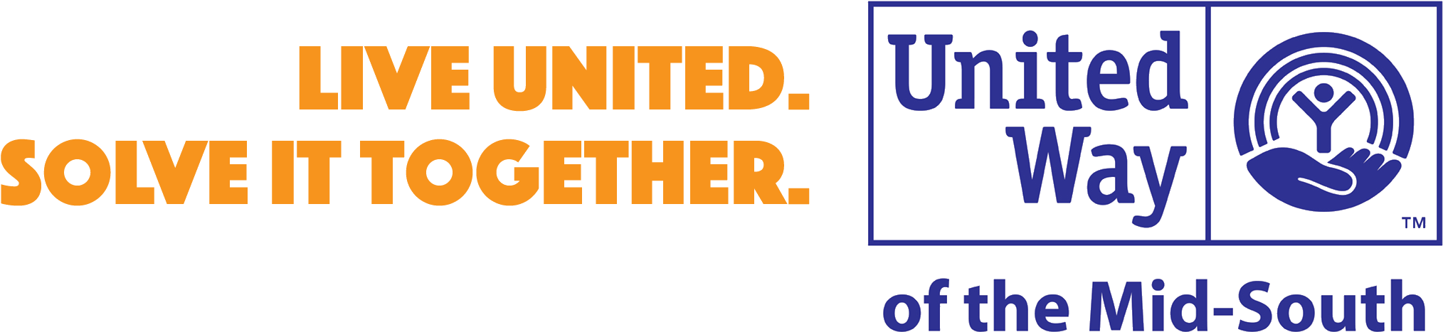 We Also Need More People With Strong Hearts, Ideas - United Way Of The Mid South Logo (2099x521), Png Download
