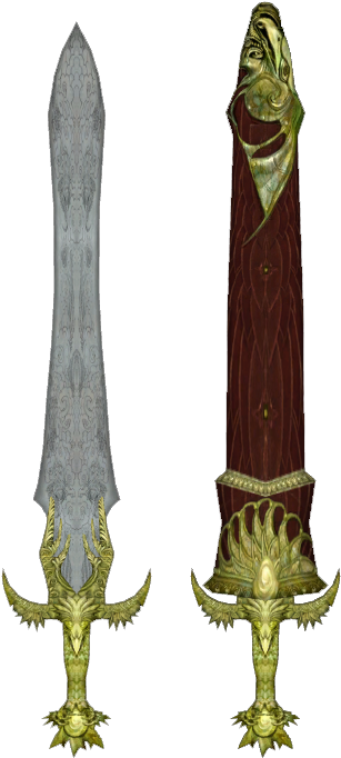 Favorite Looking Sword - Elder Scrolls Elven Sword (513x685), Png Download