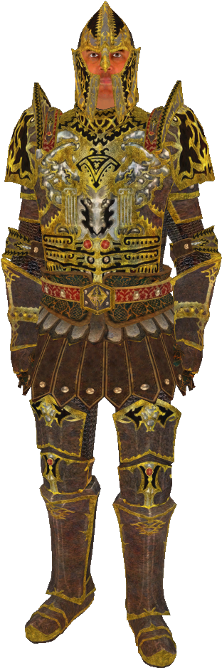 Oblivion Armure Du Dragon (469x944), Png Download