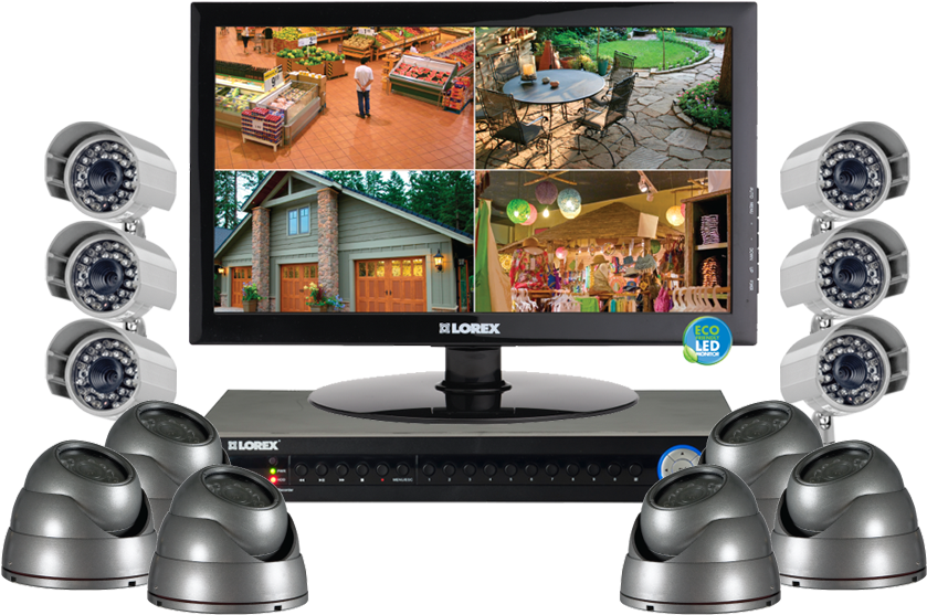 Camera And Security - Lorex Complete Security Camera Surveillance System (900x600), Png Download