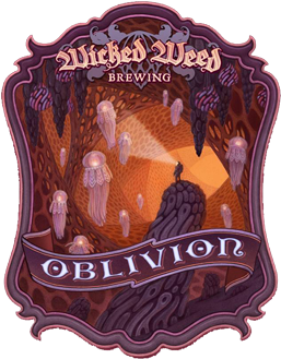 Oblivion Sour Red Ale Brewed By Wicked Weed - Wicked Weed ‘oblivion’ 375ml Wine-barrelled Sour Red (600x340), Png Download