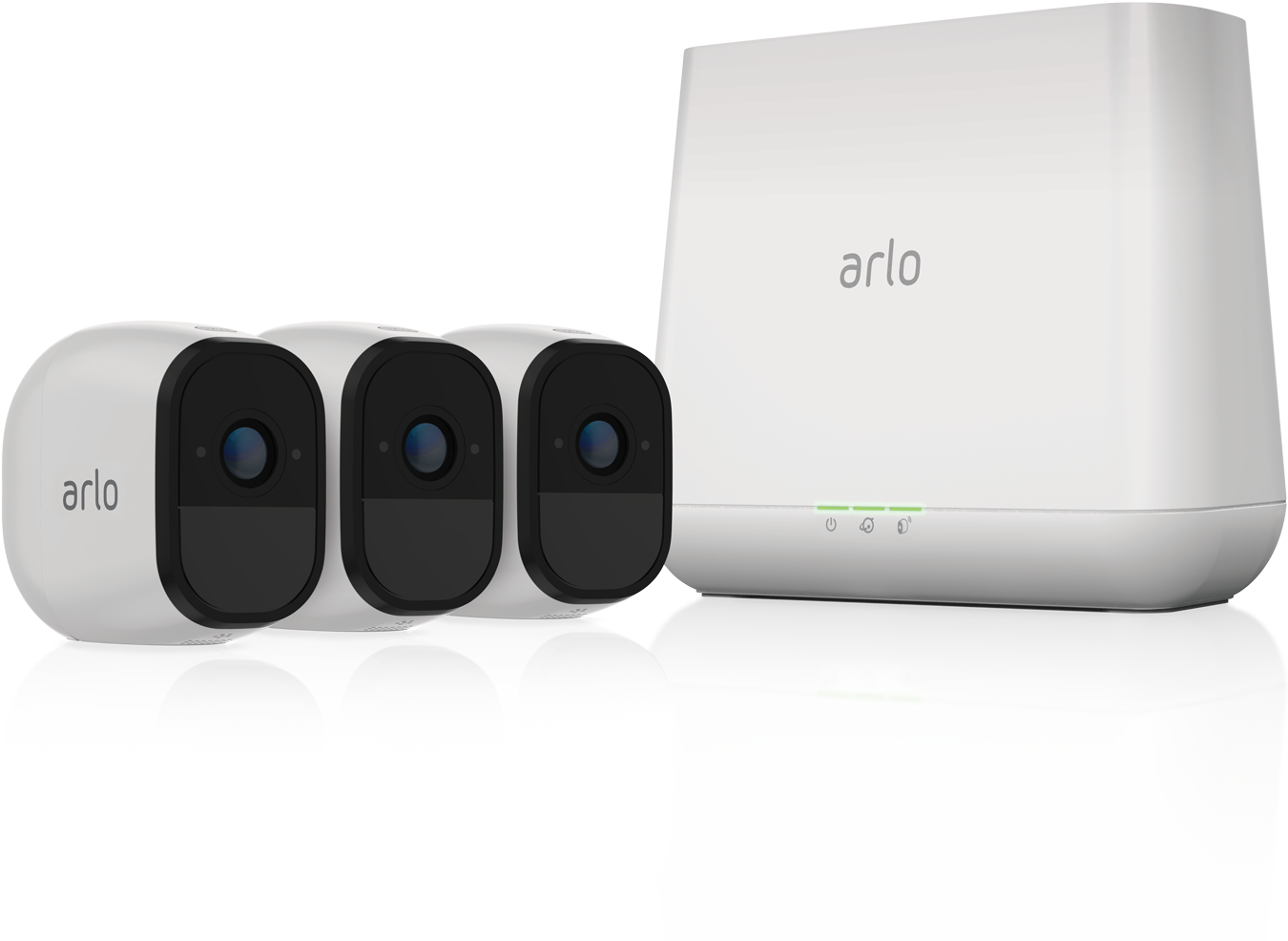 Arlo Pro Security Camera System With Siren - Security Cameras Wireless (1350x986), Png Download