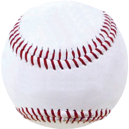 Baseball 9″ Leather White Baseball With Kevlar® Seams - Baseball (418x418), Png Download