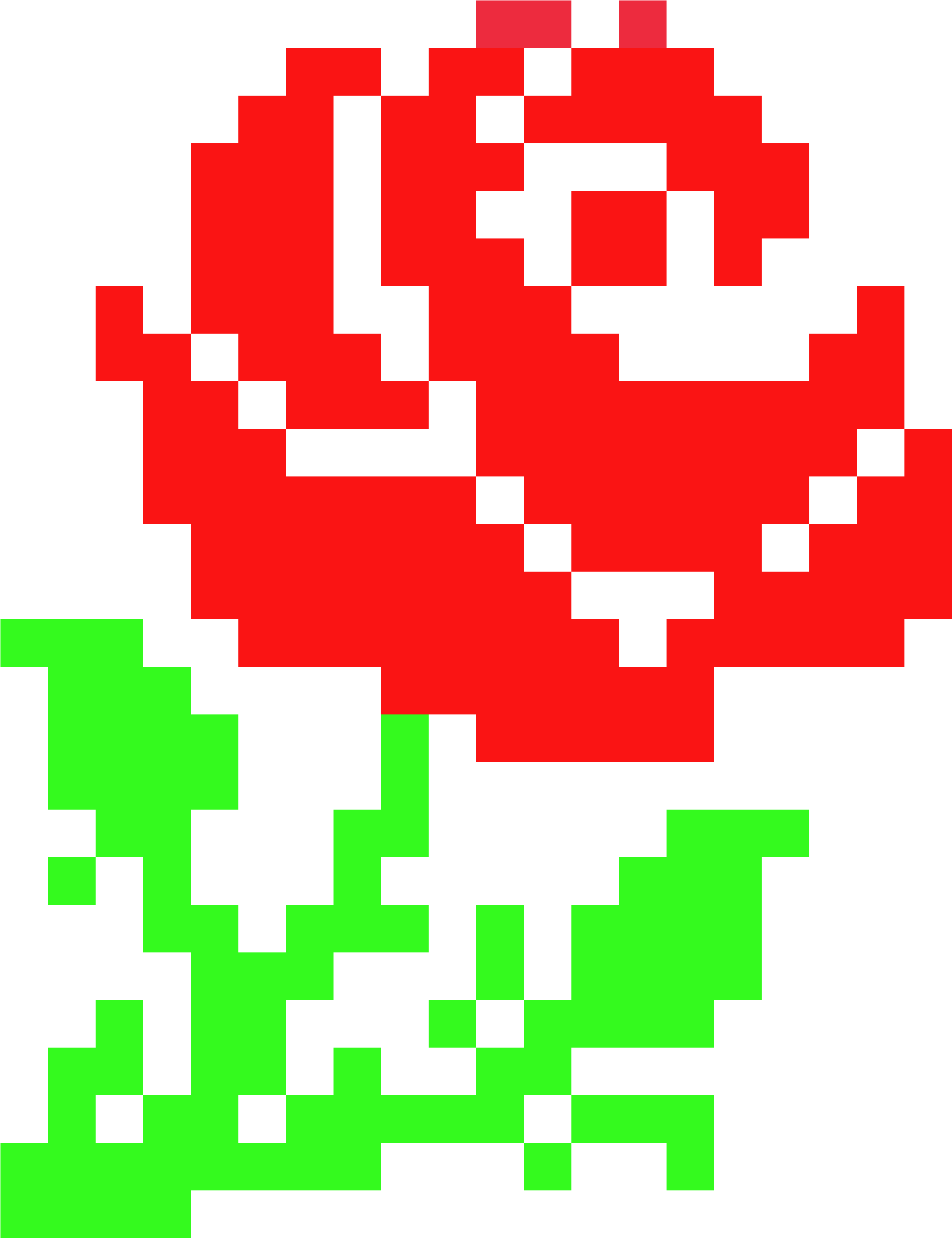 Wendy - Perler Beads Flower Patterns (2500x2900), Png Download