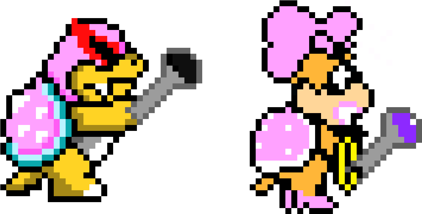 Pixel Roy And Wendy - Pixel Art (1540x760), Png Download