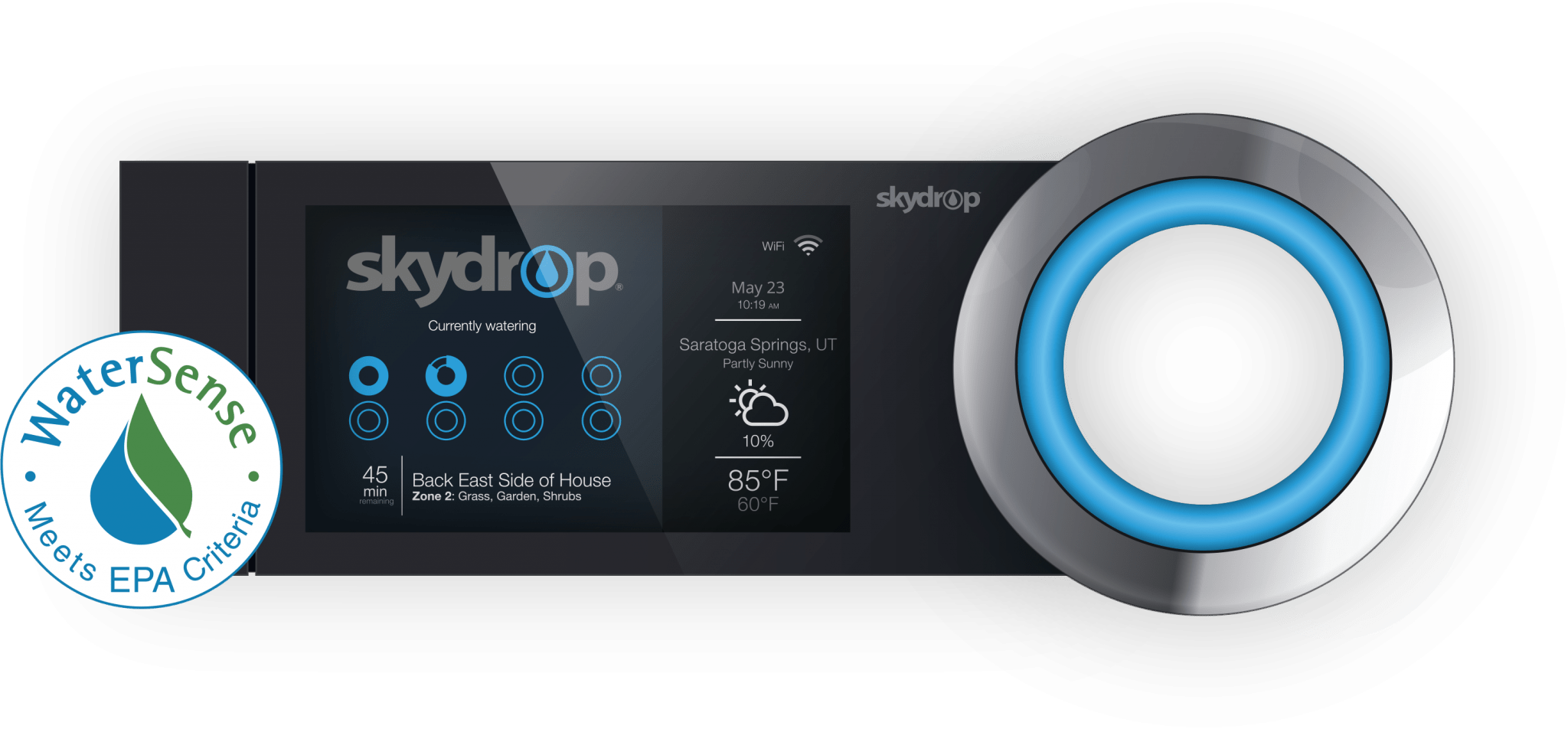 Skydrop™ Halo Sprinkler Controller - Skydrop Irrigation Controller Nz (2048x952), Png Download