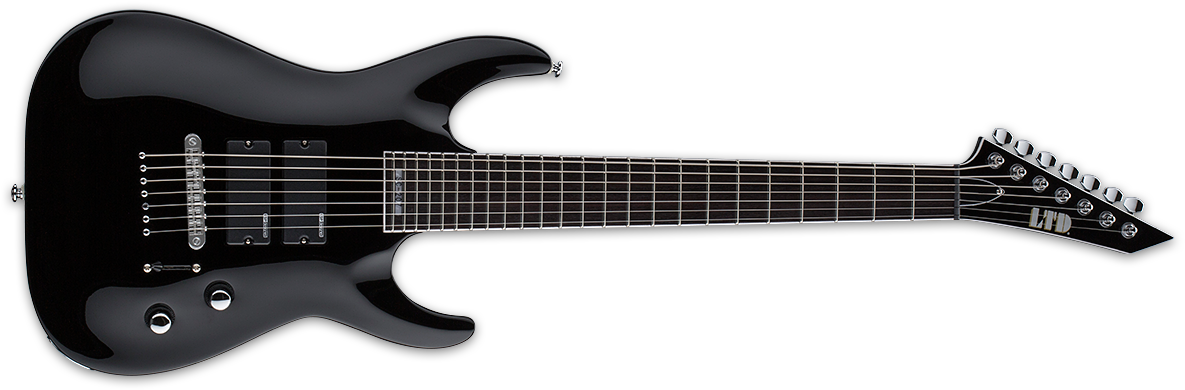 Esp Ltd Sc-207 Stephen Carpenter Signature Black (1200x406), Png Download