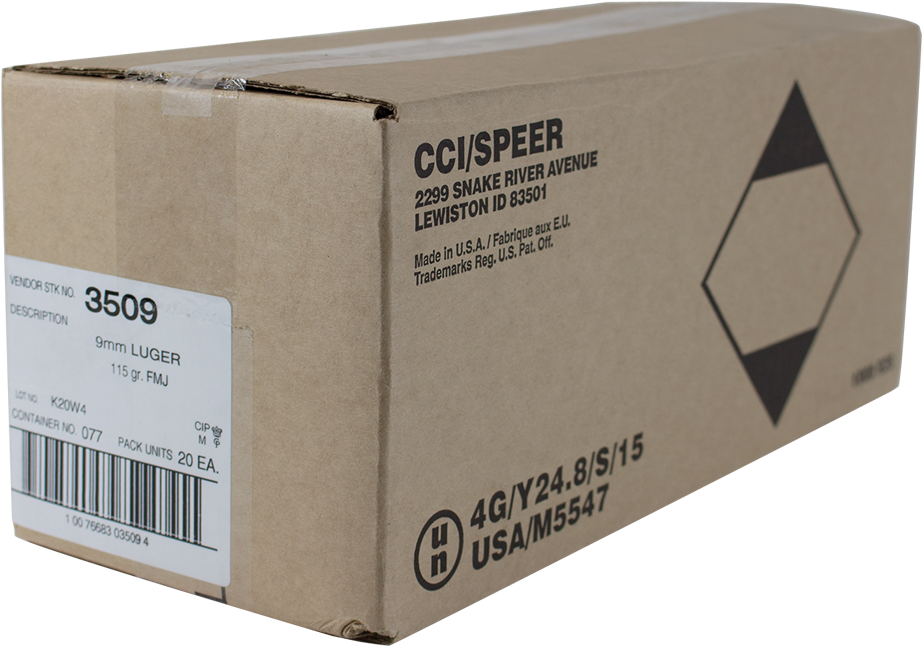 Cci Blazer Aluminum Case Handgun Ammunition 9mm 115gr - Cci 5202 Blazer Brass 380 95fmj 50-20 - Sh15825 (1000x1000), Png Download