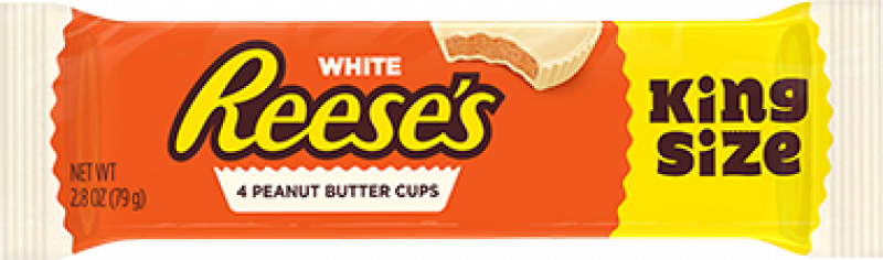 Reeses White Cups King Size (800x236), Png Download