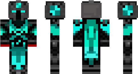Minecraft Skin Thrall - Skull Skin Minecraft Pe (600x348), Png Download
