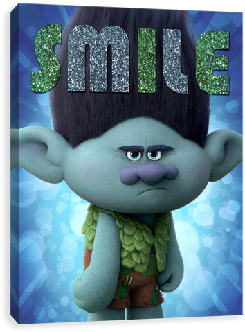 Smile - Branch From Trolls Cardboard Cutout / Standee / Standup (500x500), Png Download