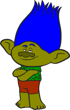 Poppy Troll Goody Bag (286x447), Png Download