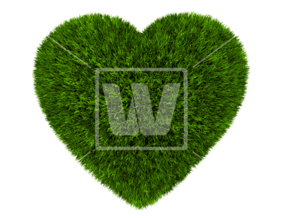 Png Grass Heart - Heart (550x366), Png Download