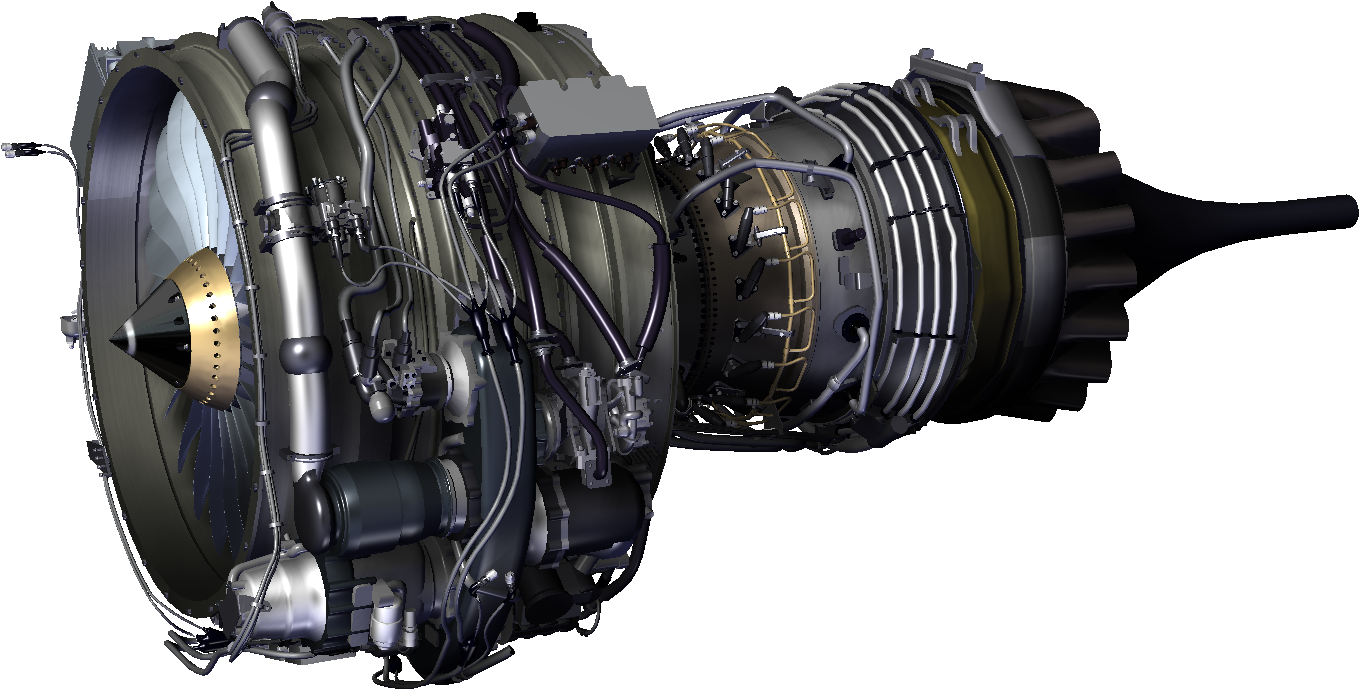 The Sam146 Is Designed For Optimum Performance In All - Jet Engine (2000x1286), Png Download