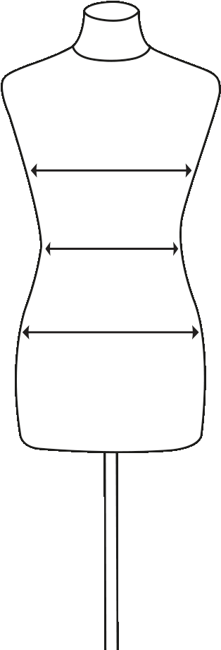 How To Measure Graphic - White Fashion Mannequin Icon Png (650x1000), Png Download