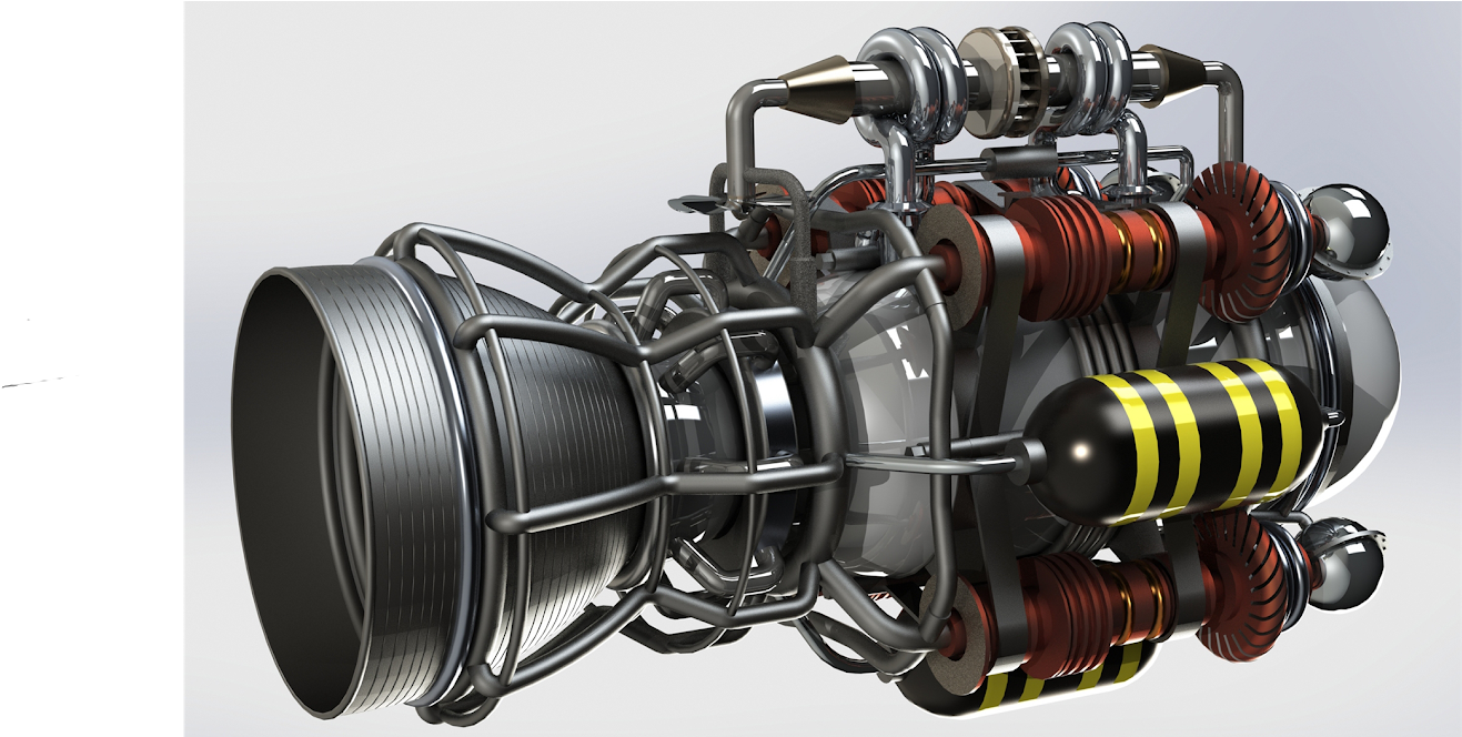 All About The Rocket Engines - Rocket Engine (1600x663), Png Download
