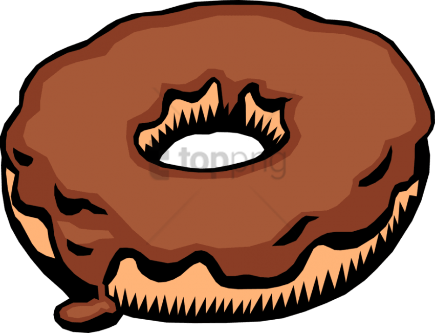 Doughnut Clipart Chocolate Donut - Donut (480x370), Png Download