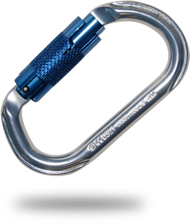 Level Six Locking Carabiner - Carabiner (500x600), Png Download