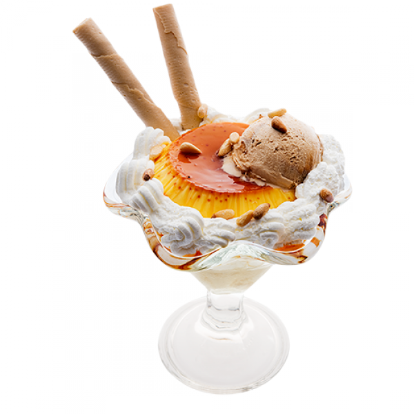 Postres Con Helado En Copas (600x600), Png Download