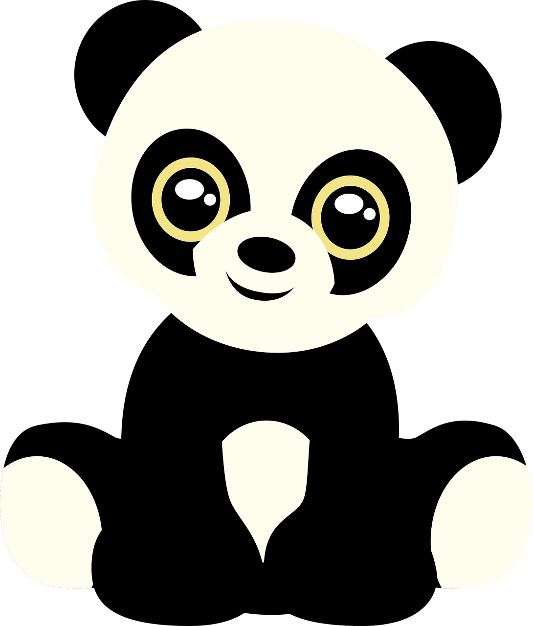 Panda Bear Teddy Bear - Pandicorne Keep Calm (1090x1280), Png Download