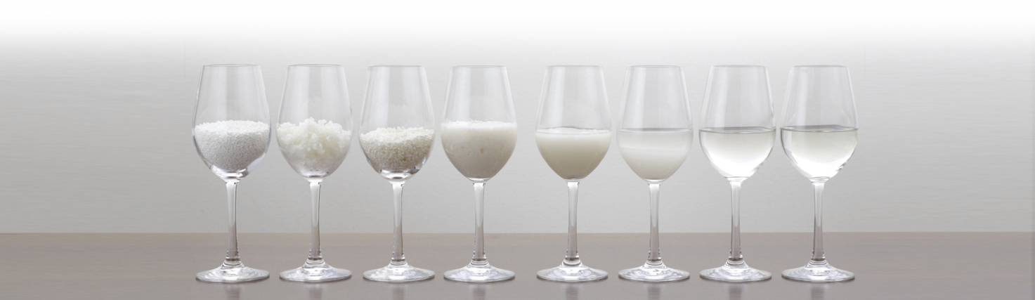 Copas Proceso Del Sake - Champagne Stemware (1473x427), Png Download