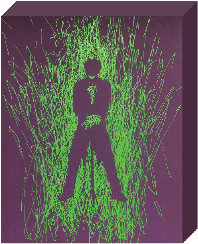 Dc Comics, Paint Splatter Canvas, "joker" Silhouette - Joker (480x600), Png Download
