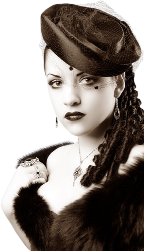 Png - Retro Woman Tubes Png (286x500), Png Download