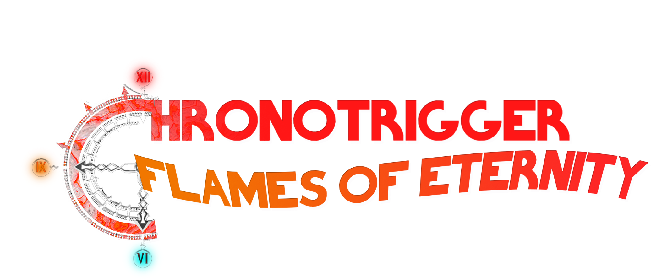 Chrono Trigger Flames Of Eternity Logo (2128x1080), Png Download