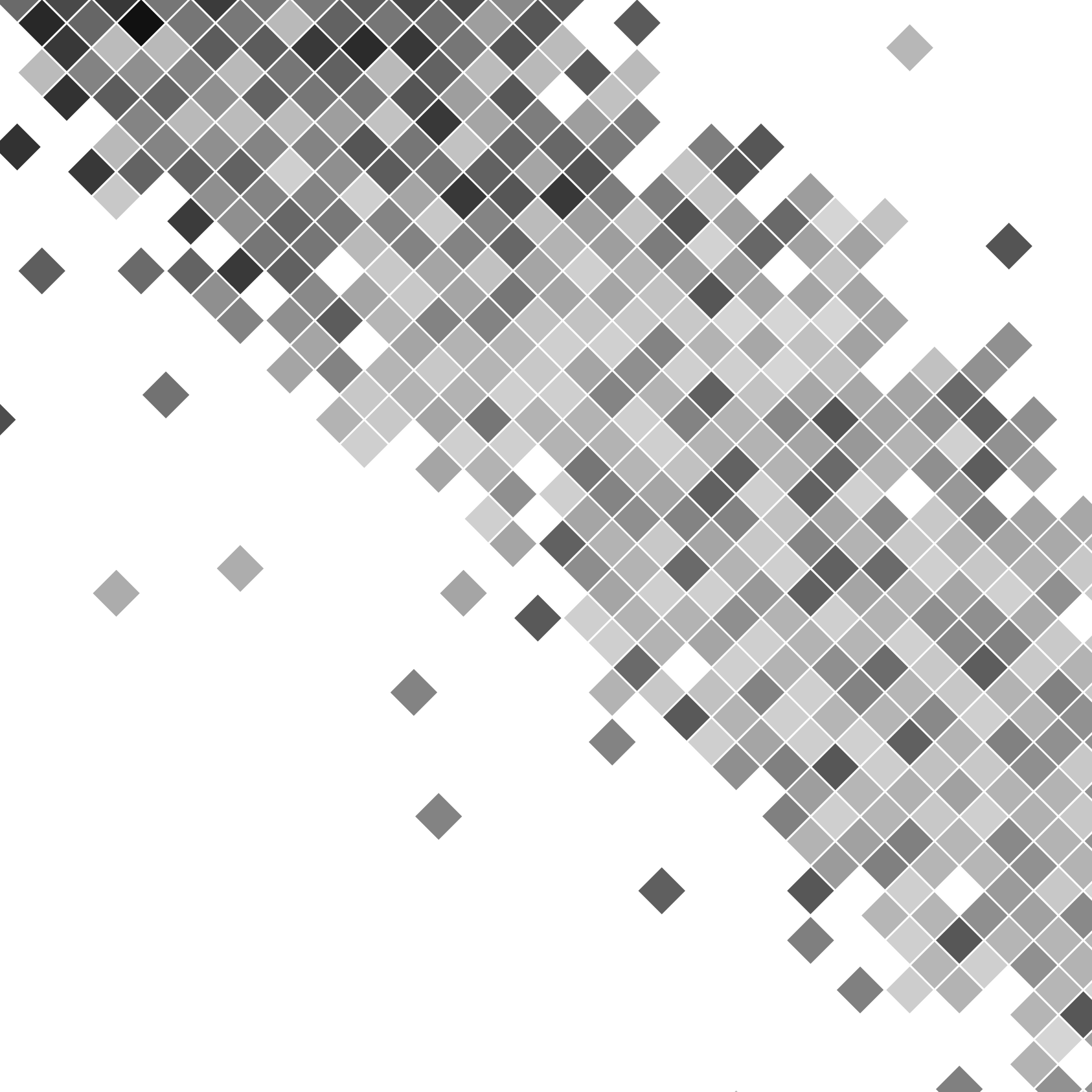 Mosaico De Cuadros En Escala De Grises - Monochrome (1686x1686), Png Download
