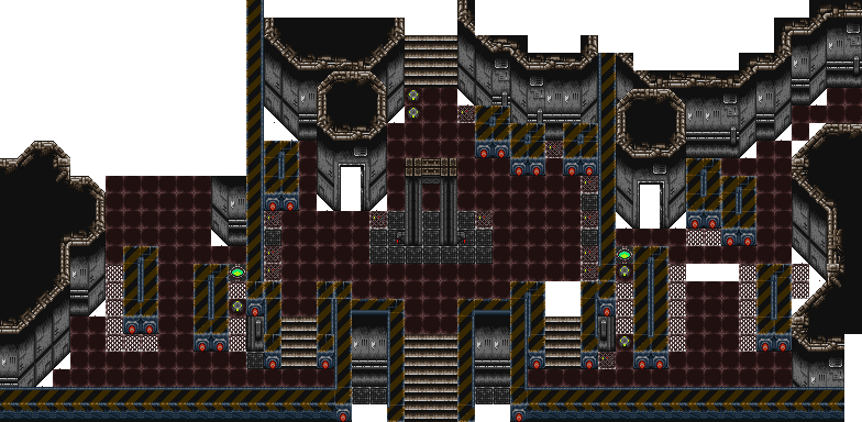 Futuristic Leene Square - Chrono Trigger Future Tileset (784x384), Png Download
