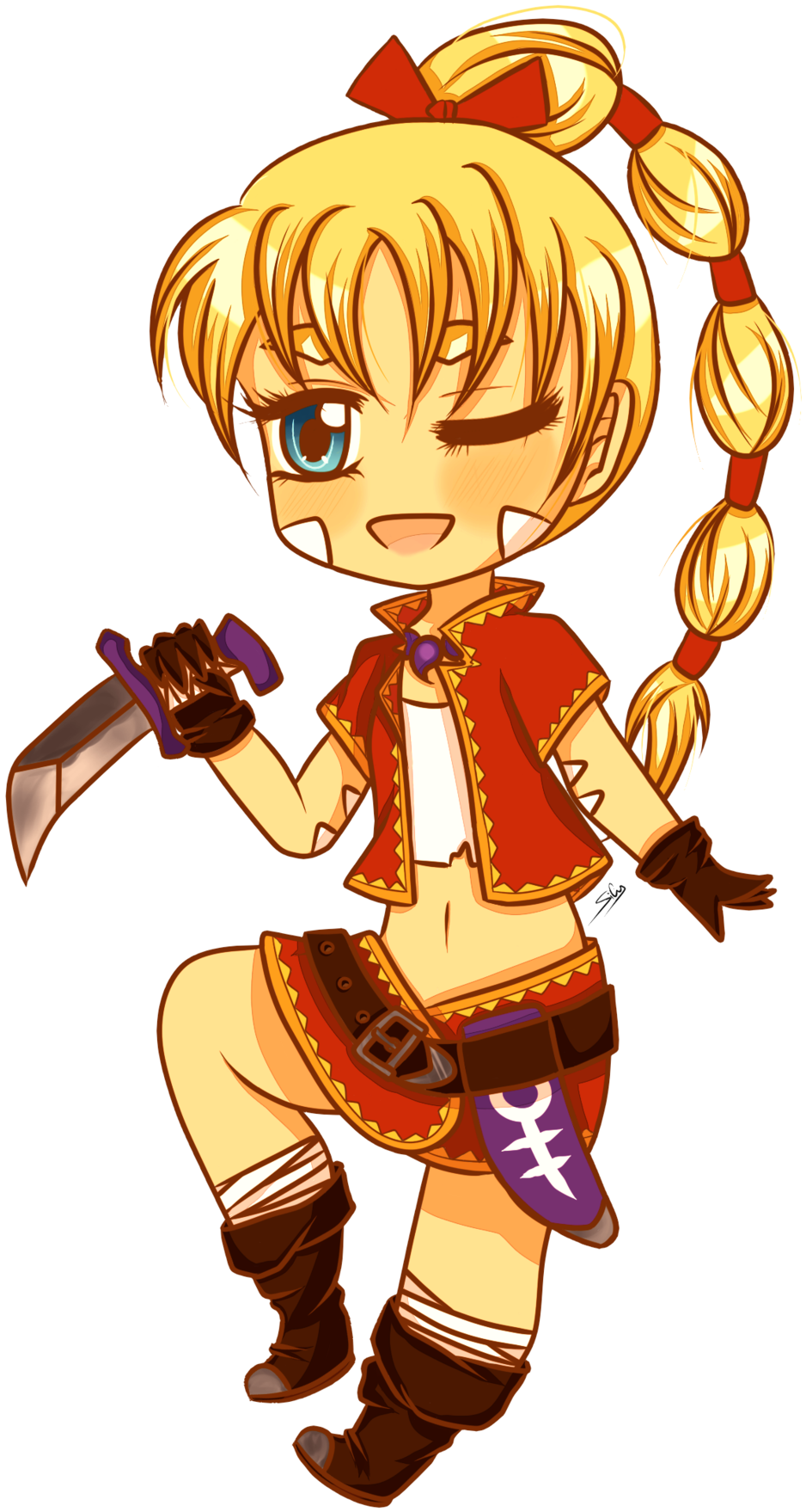 Chrono Trigger, Rpg - Anime Thief Chibi (1024x1795), Png Download